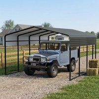 Abri de luxe portable pour moto en gros, structures d'ombrage en acier, kits d'abri industriels extérieurs pour stockage de voitures, auvent direct