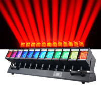 Chauet Same 12X60W Schwenkbarer Beam mit Zusatzfunktion 53CH 179CH Python LED Moving Head Zoom Wash Single Wobble Pro Bühnenbeleuchtung
