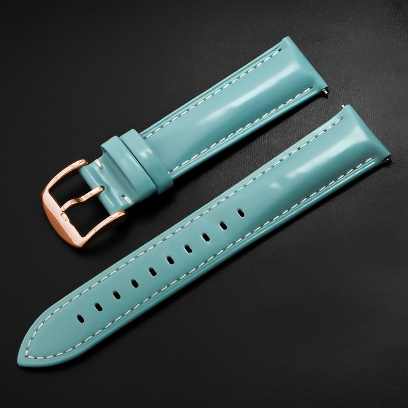 azzurro chiaro + fibbia oro rosa