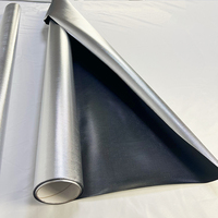 Film aluminium réfléchissant en mylar, feuille d'aluminium léger de croissance hydroponique, diamant argent, blanc/noir