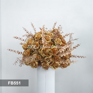 DKB <b>Artificial</b> <b>Flower</b> Ball Handmade Silk Centerpieces for Wedding Christmas Graduation-Customizable Size Color Realistic Design - Product Image 3