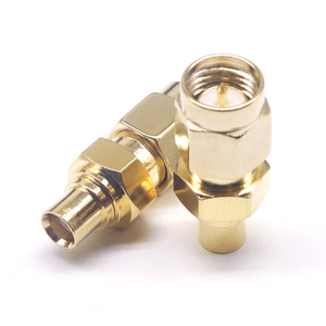 Chất lượng cao đồng thau tần số cao mcx nữ để SMA công cộng ống dẫn sóng Bộ chuyển đổi RF đồng trục 50 ohm kết nối MCX-K/SMA-J - Product Image 5