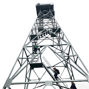 Torre de Observación de Acero Galvanizado por Inmersión en Caliente de Alta Resistencia con 4 Patas, 30 Años de Vida Útil, Torre de Vigilancia para Patrulla Fronteriza - Product Image 3