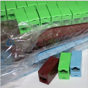 Colorful Ethernet Connector 8P8C <b>RJ45</b> Network Plug 8 Pin <b>Cable</b> Joiner High Quality - Product Image 1