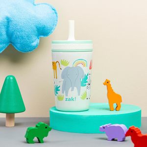 Zak Designs Kelso 12oz tazas <span class=keywords><strong>de</strong></span> acero inoxidable a prueba <span class=keywords><strong>de</strong></span> fugas tazas aisladas al vacío para niños pequeños DISEÑO <span class=keywords><strong>DE</strong></span> Safari para niños viajes a <span class=keywords><strong>casa</strong></span> - Product Image 2