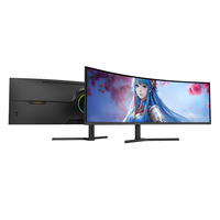 Prix de vente direct Moniteur de jeu incurvé sans cadre 34 pouces 144Hz 21:9 pour ordinateur de bureau Résolution 3440x1440