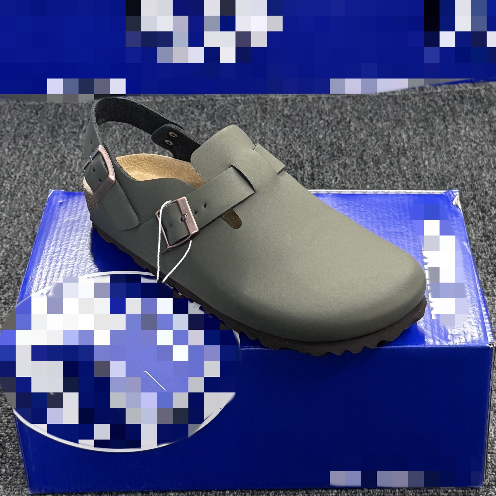 cuir vert foncé