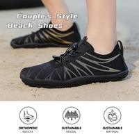 Nouveautés Yoris - Chaussettes de sport unisexes noires pour la course aquatique, séchage rapide, antidérapantes, chaussures pieds nus pour femmes et hommes