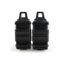 ActionUnion 2x caja Mag de fijación rápida doble táctico rápido carcasa dura bolsa de revista Molle funda 9mm soporte para SMG táctico