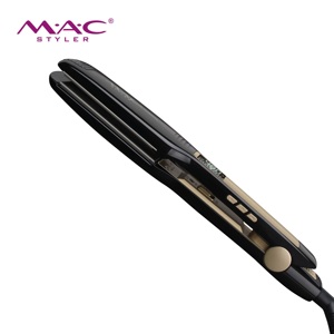 <span class=keywords><strong>Plancha</strong></span> de <span class=keywords><strong>pelo</strong></span> iónica de titanio, alisadora de <span class=keywords><strong>pelo</strong></span> plana, temperatura ajustable con bolsa de <span class=keywords><strong>rizos</strong></span>, embalaje de cabello de tamaño de viaje - Product Image 6