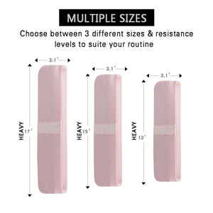 थोक प्रिंट कपड़े फिटनेस <span class=keywords><strong>3</strong></span> Leves व्यायाम लूट हिप बैंड कपड़ा कसरत पाश प्रतिरोध बैंड सेट - Product Image 5