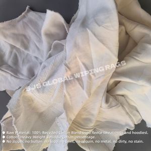 Chiffons en coton blanc 100% - 1 lb - Chiffons coupés pour le nettoyage - Chiffons en polaire blanche - Chiffons en coton 100% pour le nettoyage - Product Image 4