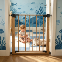 Barrière de sécurité rétractable et extensible sans perçage pour animaux de compagnie, enfants, bébés et tout-petits, idéale pour les escaliers - Vente en gros OEM