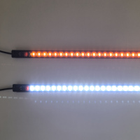 Barre lumineuse LED étanche 12V IP68 blanche et ambre avec fonction SOS pour une utilisation en extérieur