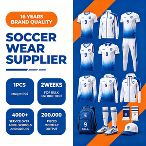 Snel drogend voetbaltenue set 100% polyester ademend 2-delig shirt en short - Product Image 6
