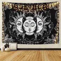 Sun and Moon Tapestry with Star, Mystic Tapestry