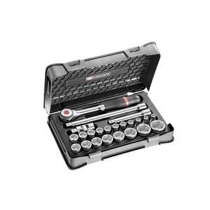 FACOM - S.360-3P6 Jeu de douilles métriques 6 pans 1/2 ''(23 pz.) -ENSEMBLES DE CLIQUET ET DE DOUILLES EAN 3662424066733 1/2" - Product Image 1