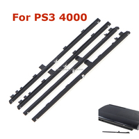 Nouveau panneau de façade de boîtier de boîtier avant de coque de couverture noire pour PS3 SLIM 4000 bouton de commutateur d'alimentation bande led