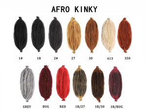 Prix de gros en vrac – Lot de 3 paquets de cheveux afro crépus de 24 pouces pour tresses, extensions de cheveux pour dreadlocks et réparation de locs - Product Image 5