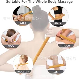 Ensemble de bâtons de massage en bois Goodtar pour le cou, les épaules, le dos et le corps entier, outil Gua Sha avec sac à cordon - Product Image 2