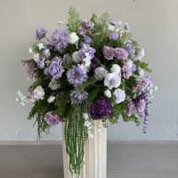 Hochzeits dekor Faux Tropical Greenery Floral Ball Große weiße grüne künstliche Seide Rose Tisch Herzstück Blume für Arrangement