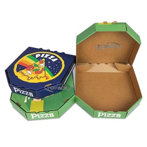 Wholesale Custom Hexagonal Corrugated Pizza <strong>Box</strong> Takeaway Fast Food Container for <strong>Steak</strong> and Pork Chop - Product Image 1