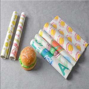 Papel de Hornear Ecológico, Resistente a la Grasa, para Empacar Alimentos como Hamburguesas y Sándwiches, con Logotipo Personalizado - Product Image 1