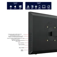 Moniteur portable sans fil R&E 15,6 pouces IPS, résolution Full HD 60 Hz, haut-parleur intégré pour interface longue portée