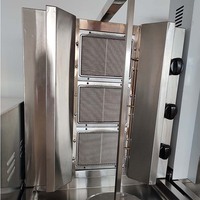 Machine professionnelle électrique de découpe/découpe automatique de viande, trancheur à gaz, pour bœuf, poulet frais, Shawarma et Kebab