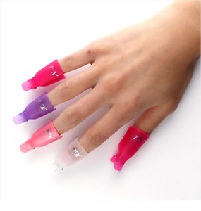 Bouchon en plastique pour Nail Art, dégraissant pour ongles, nettoyant pour vernis à ongles, Clip de dissolvant pour vernis Gel UV, outil d'emballage 10 pièces/paquet - Product Image 2