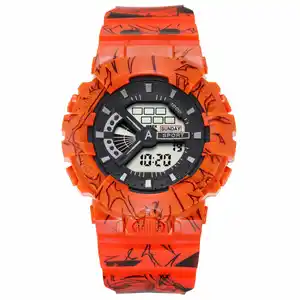 ワンピースメンズスポーツウォッチ防水トップブランド高級腕時計ギフトGスタイルデジタル時計ショックファッションウォッチ