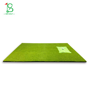 Tapete de Práctica de Golf Ser Golf, Césped Artificial de 16 mm, Base de EVA de 5 mm, Tapete de Práctica Interior con Soporte para Pelotas - Product Image 1
