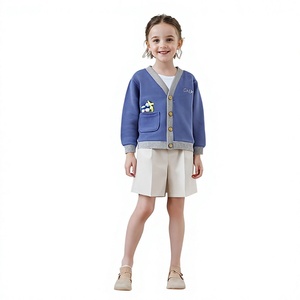Maglione Cardigan in Cotone per Bambini e Bambine JYS, Trattamento Ammorbidente, <span class=keywords><strong>Abbigliamento</strong></span> <span class=keywords><strong>Autunno</strong></span>/<span class=keywords><strong>Inverno</strong></span> per Bambini - Product Image 1