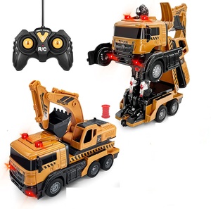 Juguete de Excavadora RC DWI Dowellin, Camión RC, <span class=keywords><strong>Autobots</strong></span> de Transferencia, Excavadora de Control Remoto, Juguete de Coche Robot para Niños - Product Image 5
