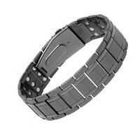 Pulsera Cuántica de Salud con Iones Negativos para Hombre, de Acero Inoxidable, con Correa Ajustable, Joyería Magnética para el Cuidado de la Salud y Alivio del Dolor
