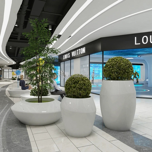 Nouvelle conception moderne de pot de fleurs <span class=keywords><strong>en</strong></span> fibre de verre, revêtement PE, couleur personnalisée, <span class=keywords><strong>caisse</strong></span> <span class=keywords><strong>en</strong></span> <span class=keywords><strong>bois</strong></span>, <span class=keywords><strong>jardin</strong></span> extérieur, durable - Product Image 4