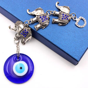 Adorno de elefante con diseño de <span class=keywords><strong>Mal</strong></span> de Ojo para decoración <span class=keywords><strong>del</strong></span> coche, amuletos de Metal para pared, coche, hogar, jardín, granja, 3 unidades - Product Image 2