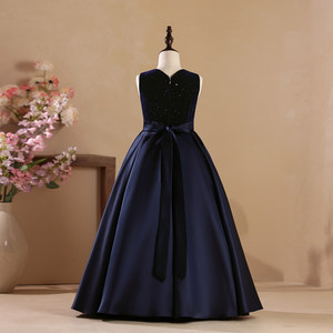 Vestido <span class=keywords><strong>de</strong></span> Lujo con Lentejuelas, Sin Mangas y Cuello en V para Niñas, Ideal para Orquesta, Actuaciones Formales, Bodas y <span class=keywords><strong>Fiestas</strong></span> - Product Image 3