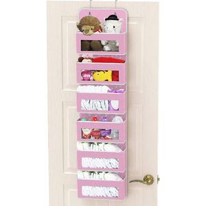 Fabric Over the Door Hanging Wall Organizer 6 Pockets Hanging Closet Storage for Toys Closet Kitchen Nursery Bathroom - Product Image 4