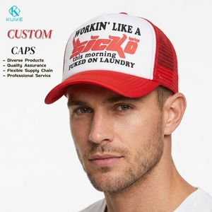 Gorro de gasa deportivo personalizado de 5 paneles para exteriores, malla transpirable, tela Dobby americana, venta al por mayor, espuma <span class=keywords><strong>Sicko</strong></span> con estampado de sombra de verano - Product Image 1