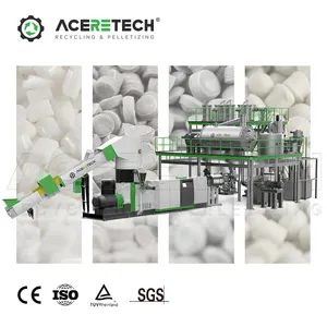 Professional Service Pet Bottles Flakes Recycle Polyester Staples Fiber Recycling Pelletizing Machine With Lsp Technology