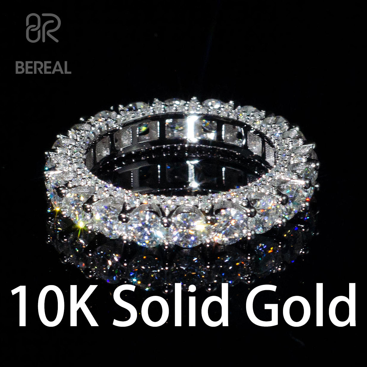 สไตล์1. 10K ทองคำที่เป็นของแข็ง