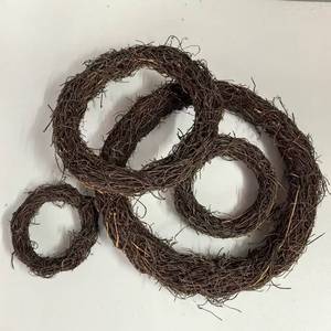 Hình Trái Tim Nhẫn Cưới Tự Làm Vòng Hoa Khô Chi Nhánh Tường Cửa Treo Nho Vòng Hoa Nho Vòng Hoa - Product Image 4