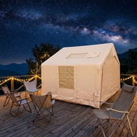 Tente gonflable haut de gamme facile à installer, 7,5 mètres carrés, 23 kg, tente 4 saisons pour les voyages en plein air, les parcs, les pique-niques et les événements