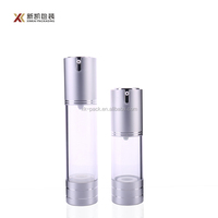 Vente en gros mini flacon pompe sans air en plastique 5ml 10ml 15ml pompes à lotion pour cosmétiques flacon de shampoing scellé