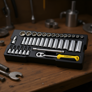 Juego de Llaves de Tubo Stanley de 3/8 Pulgadas, 36 Piezas, Kit de Herramientas Mecánicas - Product Image 3
