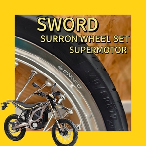 Juego de Ruedas Delanteras y Traseras de 17 Pulgadas para Supermoto SWORD Ultra Bee, Llanta de Aleación de Aluminio con Sistema de Frenos de Disco - Product Image 1