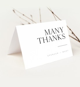 Thank You Cards Gold Foil White with Envelope Birthday Wedding Small Business Good Quality Custom Gift Jewelry Cards - Product Image 5