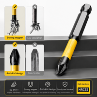 Embouts de tournevis Torx magnétiques en acier allié S2 industriel, embouts à impact avec trou central de sécurité T6-T40, plusieurs longueurs, OEM, garantie 3 ans