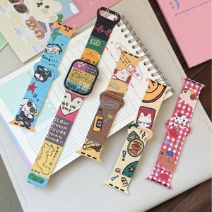 BEEFLYPOWER Nouveau bracelet magnétique en silicone à motif de dessin animé mignon pour Apple Watch Ultra 2 Series 11 10 9 8 <span class=keywords><strong>7</strong></span> SE Accessoires - Product Image 1